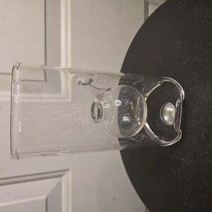 Glass Oil Lamp Clear Wolfard Hand Blown Scientific Glass USA